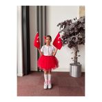İPEKACOUTURE Kırmızı Tütü Etek