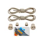ipekbazaar Bej Akıllı Bağcık, Pratik Lastikli Ayakkabı Bağcığı, Spor, Çocuk, Klasik Ve Bot Bağcığı, 1 Çift