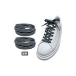ipekbazaar Exclusice 120 Cm Gri Yassı Spor Ayakkabı Bağcığı, Çift Katmanlı Örgülü Sneakers Bağcık, 1 Çift