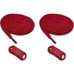 ipekbazaar Takbırak Lastikli Ayakkabı Bağcığı Bağlanmayan Akıllı Pratik Bağcık, Bot, Çocuk, Spor.. Için Uygun - Kırmızı