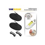 ipekbazaar Takbırak Mıknatıslı Lastikli Ayakkabı Bağcığı, Akıllı Bağcık, Bot Çocuk Spor Bağcık