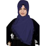 İpekçe İğne Oyası Namaz Örtüsü - Lacivert