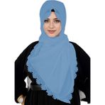 İpekçe İğne Oyası Namaz Örtüsü - Mavi