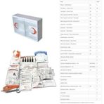 İpekel Plastik Ecza Dolabı Lux Beyaz + İlkyardım İşyeri Okul Fabrika İçerik Paketi Full Set