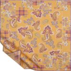 İpekevi Ipekevi Patchwork Desenli Tivil Ipek Eşarp 1221-SARI - Sarı