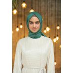 İpekhan Düz Desen Vual Eşarp Çam Yeşili Vual Ipek Eşarp - 10100-31 - 90 x 90 cm
