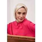 İpekhan Etnik Desen Serisi Krem Pamuk Viskon Eşarp -07 1127