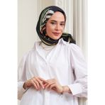 İpekhan Hawai Pamuk Viskon Şal Turuncu Siyah