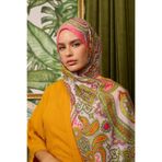 İpekhan Marrakech Koleksiyon Soft Şal Soft Pembe Yeşil 3048-12