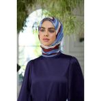İpekhan Yaz Işıltısı Koleksiyonu Soft Eşarp Bordo Mavi 1183-09 - Bordo - Mavi - 90 x 90 cm