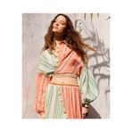 İpekyol Çizgili colorblock bluz
