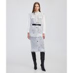 İpekyol Eskitme Efektli Triko Etek IW6250004128055 - Gri