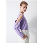 İpekyol IW6230091025163 Bisiklet Yaka Açık Lila Kadın Sweatshirt