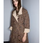İpekyol Leopar Desen Trençkot IS1260011016074 - Kahverengi - 42
