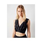İpekyol Parlak Dokulu Crop Bluz