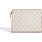 İpekyol VOYAGE Kadın Clutch %100 Poliüretan ve %100 Dana Derisi ile Şık Görünüm Sunan Tasarım - Krem - Kahverengi
