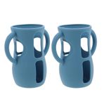 Ipetboom 2 Adet Bebek Biberon Kılıfı - Silikon Bebek Süt Biberonu Kılıfları 240 ml - Koruyucu Kılıflar Kırılmaya Karşı Korumalı Kılıf ile Uyumlu