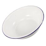 Ipetboom Emaye masaj havzası banyosu leğeni Enamel kenarlı banyosu Ayakları yumuşatma küveti retro lavabo banyosu kabı spası katlanabilir banyosu kovası beyaz
