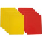 Ipetboom Kitler 10 Adet Set Sarı Kart Standart Hakem Kartları Erkek Arkadaş Için Futbol Sarı Ve Kırmızı Kartlar Spor Uyarı Kartları Hakem Uyarı Kartları Kibrit Spor Dalları Pvc Ayarlamak