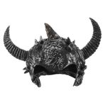 Ipetboom Viking Boynuzları Ile Şapka Başlığı Yetişkinler Için Cadılar Bayramı Cosplay Sahne Festival Partisi Orta Çağ Asker Şapkası Roma Ve Gladyatör Için Kostüm Aksesuarları