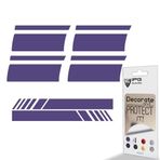 IPG 18-21 Inch uyumlu Jant ve Dikiz Aynası Sticker Seti (6 Parça) – Araba Sticker ve Çıkartma Seti, Jantlar için Dekoratif Etiket (Lavanta)