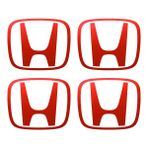 Ipg Honda Civic Accord Crv Vtec Si Için Jant Logosu Iç ve Dış Sticker Set (Jant Kapak Çapı: 2.25 Inch) (Açıklamayı Okuyunuz) - Kırmızı - Set -1 ( Logo: 1.87 Inches / 4.75 cm)
