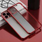 Iphone 11 6.5Inç Renkli Kenar Şeffaf Kılıf Kamera Korumalı Kılıf-(5775)