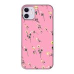 Iphone 11 Çiçekli Pembe Telefon Kılıfı