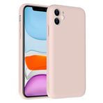 iPhone 11 İle Uyumlu Kılıf Kamera Korumalı Kartlık Hazneli Vitra Kapak 37016 Pembe