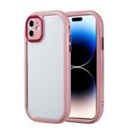 iPhone 11 İle Uyumlu Kılıf Kamera Korumalı Renkli Kenar ve Çerçeve Tasarımlı Vitamin Kapak 32452 Mürdüm