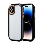 iPhone 11 İle Uyumlu Kılıf Kamera Korumalı Renkli Kenar ve Çerçeve Tasarımlı Vitamin Kapak 32452 Siyah