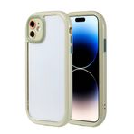 iPhone 11 İle Uyumlu Kılıf Kamera Korumalı Renkli Kenar ve Çerçeve Tasarımlı Vitamin Kapak 32452 Yeşil