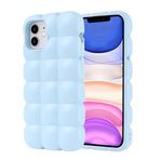 iPhone 11 İle Uyumlu Kılıf Parlak Esnek Silikon Dom Dom Kapak 32668 Mavi