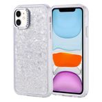 iPhone 11 İle Uyumlu Kılıf Taşlı Tasarımlı Kapi Kapak 36870 Gümüş