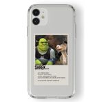 iPhone 11 ile Uyumlu Shrek Poster Tasarım Baskılı Şeffaf Kılıf