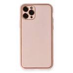 İphone 11 Kılıf Coco Deri Silikon Kapak - Pembe