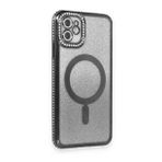iPhone 11 Kılıf Joke Simli Magneticsafe Kılıf - Siyah