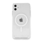 iPhone 11 Kılıf Magneticsafe Şeffaf Silikon - Şeffaf