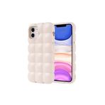 iPhone 11 Kılıf Parlak Esnek Silikon Zore Dom Dom Kapak-Beyaz