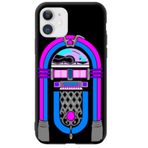 Iphone 11 Kılıf Retro Müzik Kutusu Siyah Renkli Silikon Telefon Kılıfı Ret1