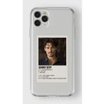 Iphone 11 Pro Max ile Uyumlu Johnny Depp Minimalist Poster Tasarım Baskılı Şeffaf Kılıf