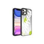 iPhone 11 Pro Max Uyumlu Aynalı Desenli Kamera Korumalı Parlak Zore Mirror Kılıf-Yazı