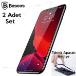 İphone 11 Pro- X-Xs 0.3Mm Ful Tempered Cam Ekran Koruyucu 2 Adet Set-(5775)