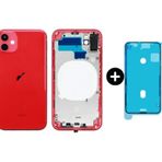 İphone 11 Uyumlu Boş Kasa Kırmızı + Sıvı Ve Toz Bandı
