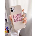 Iphone 11 Uyumlu Desen Tasarımlı Yüksek Kalite Lansman İçi Kadife Kılıf (Krem İyi His)