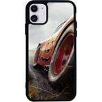 iPhone 11 Uyumlu Şimsek Mcqueen Tasarımlı Glossy Premium Kılıf - Siyah - SimsekMcQueen-992