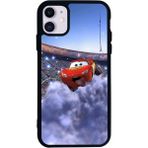 iPhone 11 Uyumlu Şimsek Mcqueen Tasarımlı Glossy Premium Kılıf - Siyah - SimsekMcQueen-995