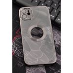 iPhone 11 Uyumlu Siyah Renkli Kenarlı Lazerli Şeffaf Kılıf Lens Korumalı