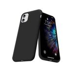 Iphone 11 Uyumlu Siyah Silikon Kılıf Leke Tutmaz Içi Süet Silinebilir Kapak