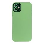 iPhone 11 Yeşil Metal Kamera Korumalı Silikon Kılıf